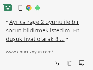 user feedback