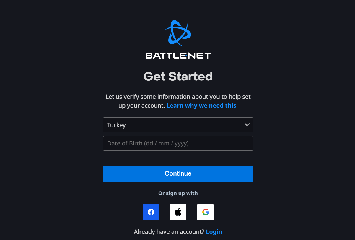 battlenet üyelik