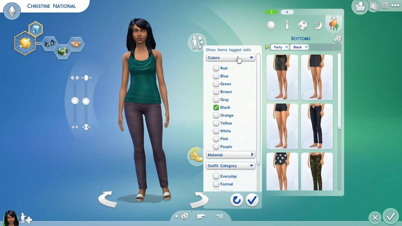 Sims 4 karakter özelleştirme
