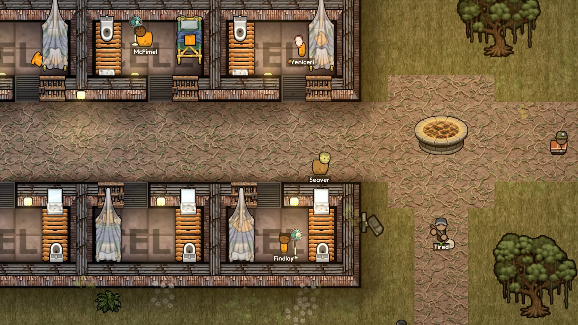 Dlc prison. Prison Architect. Джангл. Огонь и вода джунгли. Джунгли.